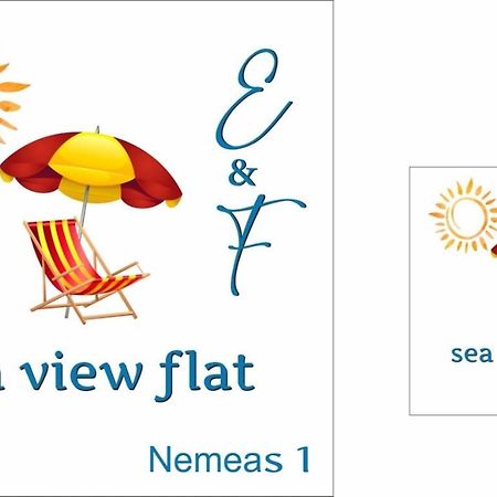 E & F Sea View Flat Apartment Nea Peramos  Ngoại thất bức ảnh